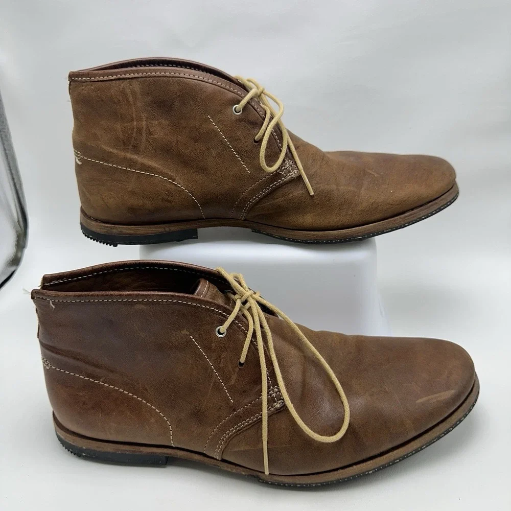 Timberland Boot Company Wodehouse Mens Size 9 Chukka Boots Leather Lace Up Brown